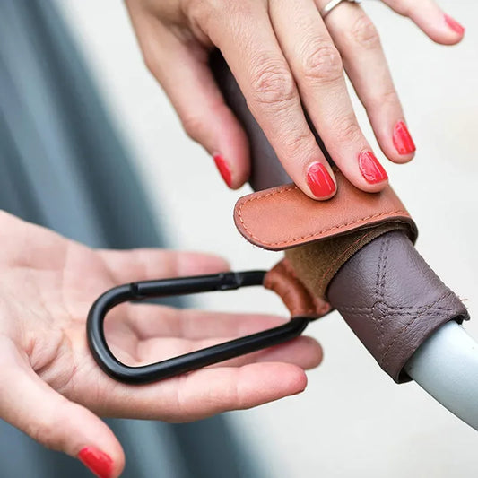 PU Leather Baby Stroller Hooks – Stylish, Durable, and Convenient Hooks for Parents on the Go