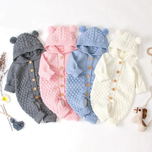 Knitted Baby Romper – Soft, Cozy, and Stylish for Your Baby’s First Winter