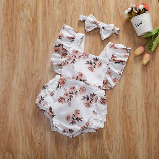 Baby Girl Floral Romper - Comfortable, Cute, and Perfect for Every Occasion