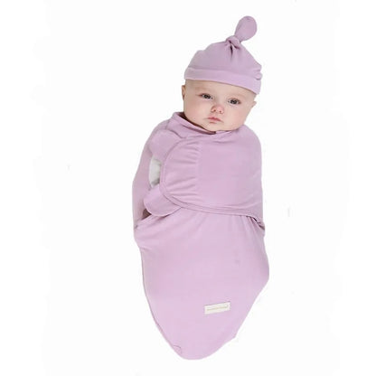 Baby Swaddle Blanket + Cap – Soft, Secure, and Eco-Friendly Comfort for Your Newborn