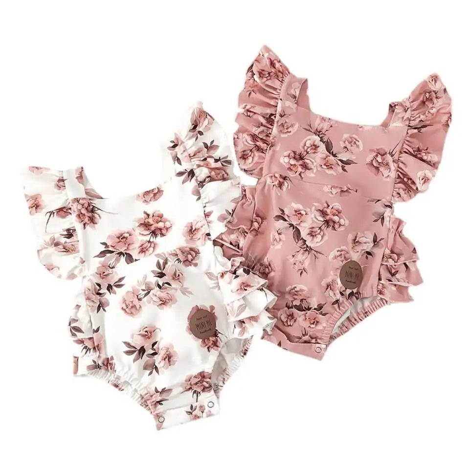 Baby Girl Floral Romper - Comfortable, Cute, and Perfect for Every Occasion